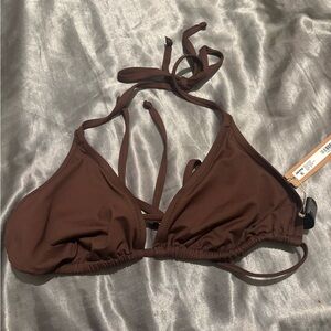 SKIMS Cocoa Triangle Bikini Top